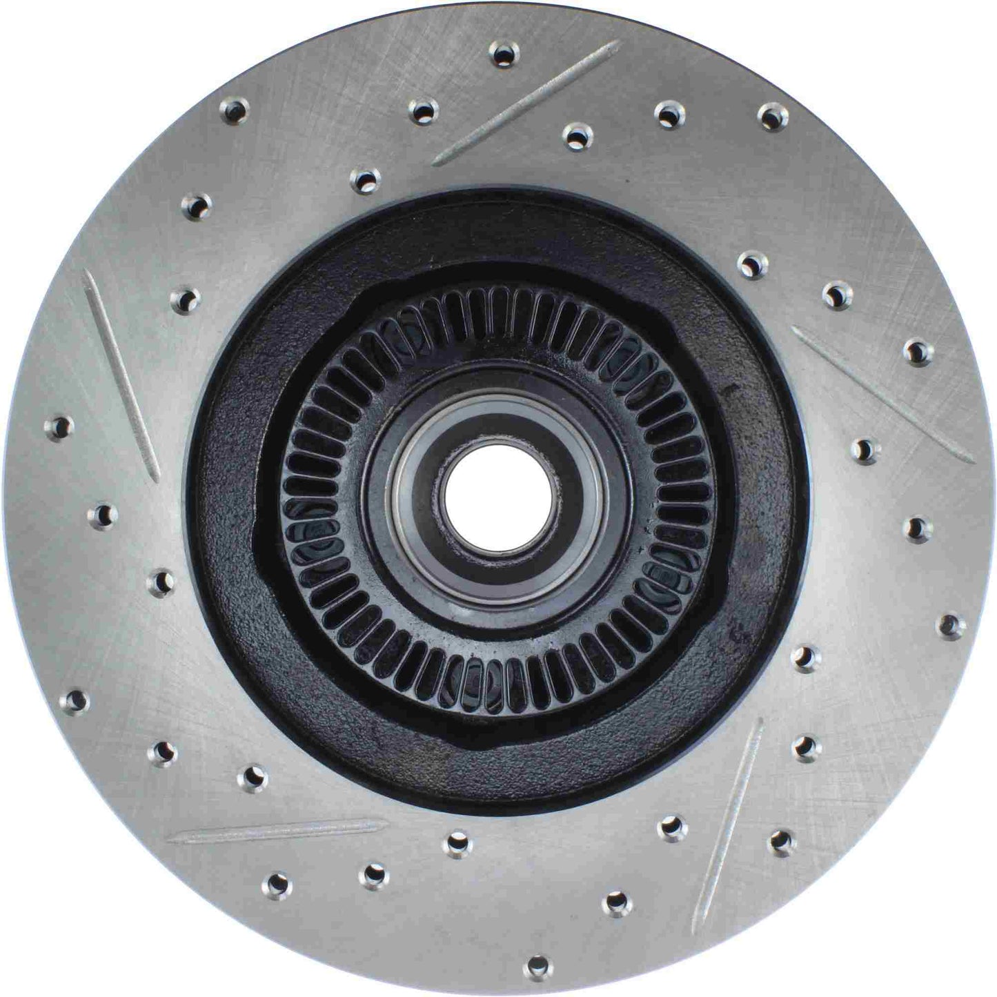 StopTech Sport Drilled/Slotted Brake Rotor; Front Left