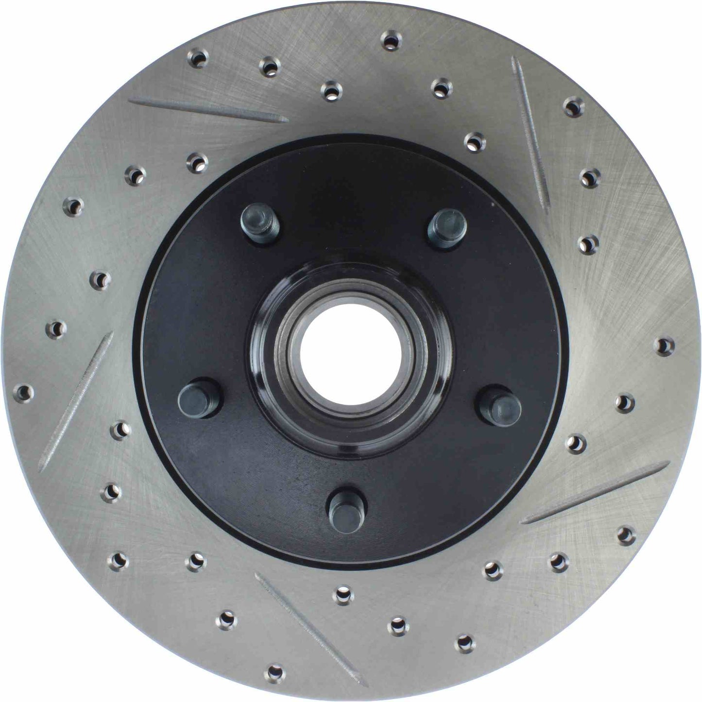 StopTech Sport Drilled/Slotted Brake Rotor; Front Left