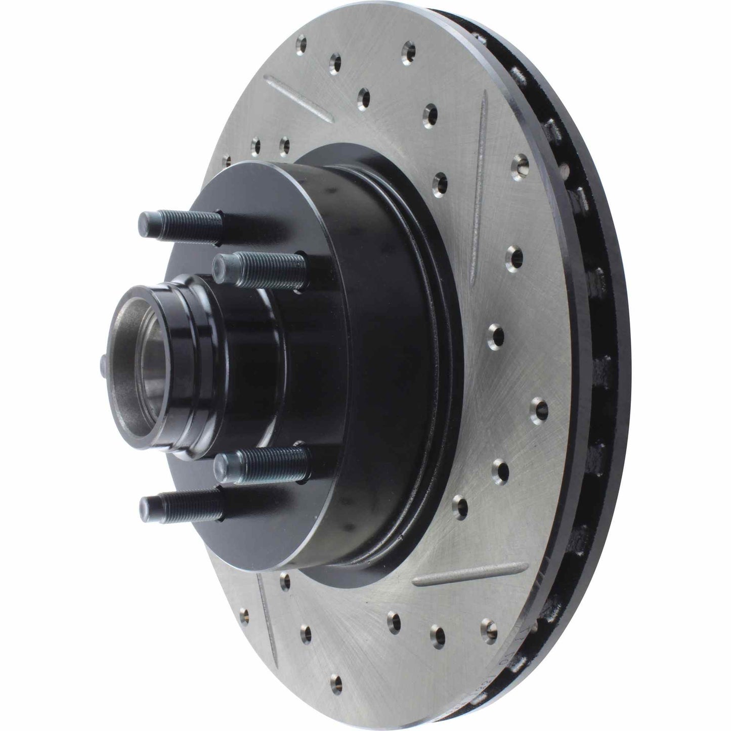 StopTech Sport Drilled/Slotted Brake Rotor; Front Left