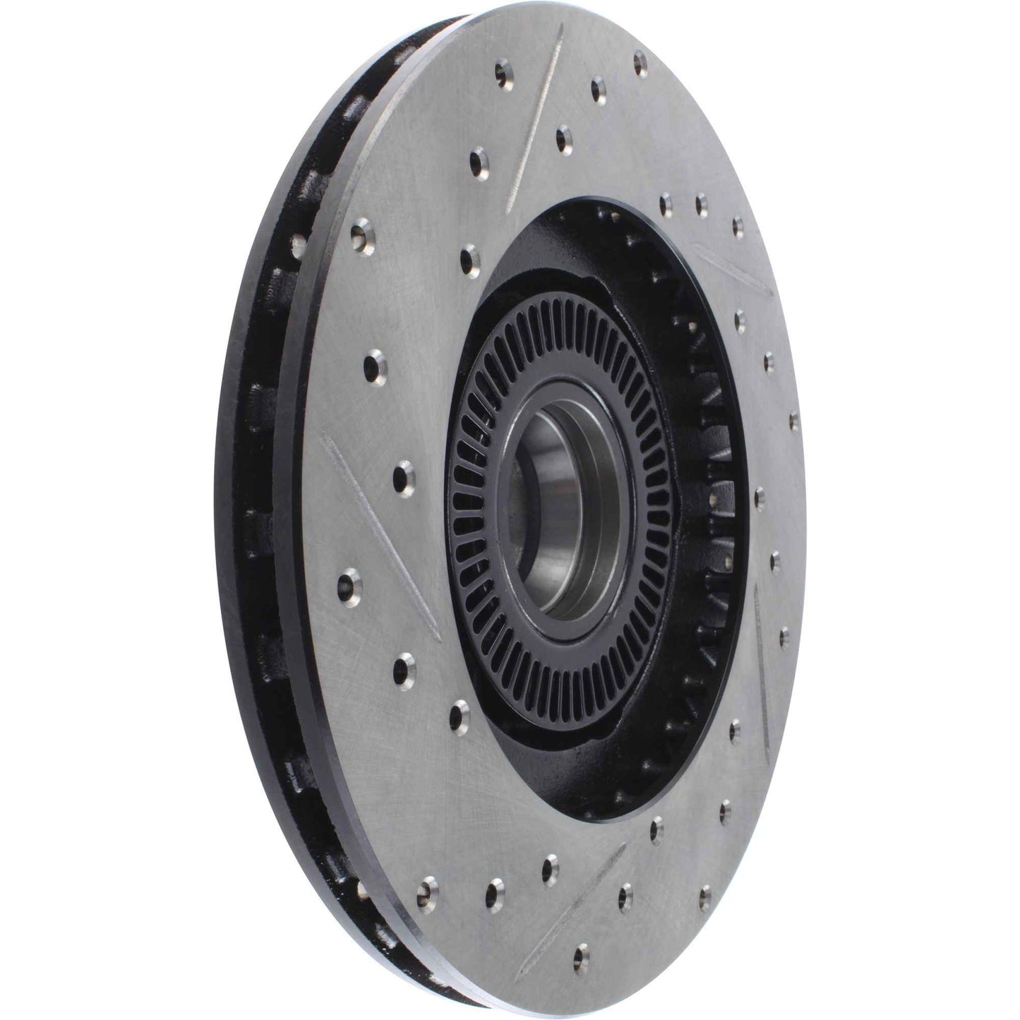 StopTech Sport Drilled/Slotted Brake Rotor; Front Left
