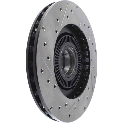 StopTech Sport Drilled/Slotted Brake Rotor; Front Left