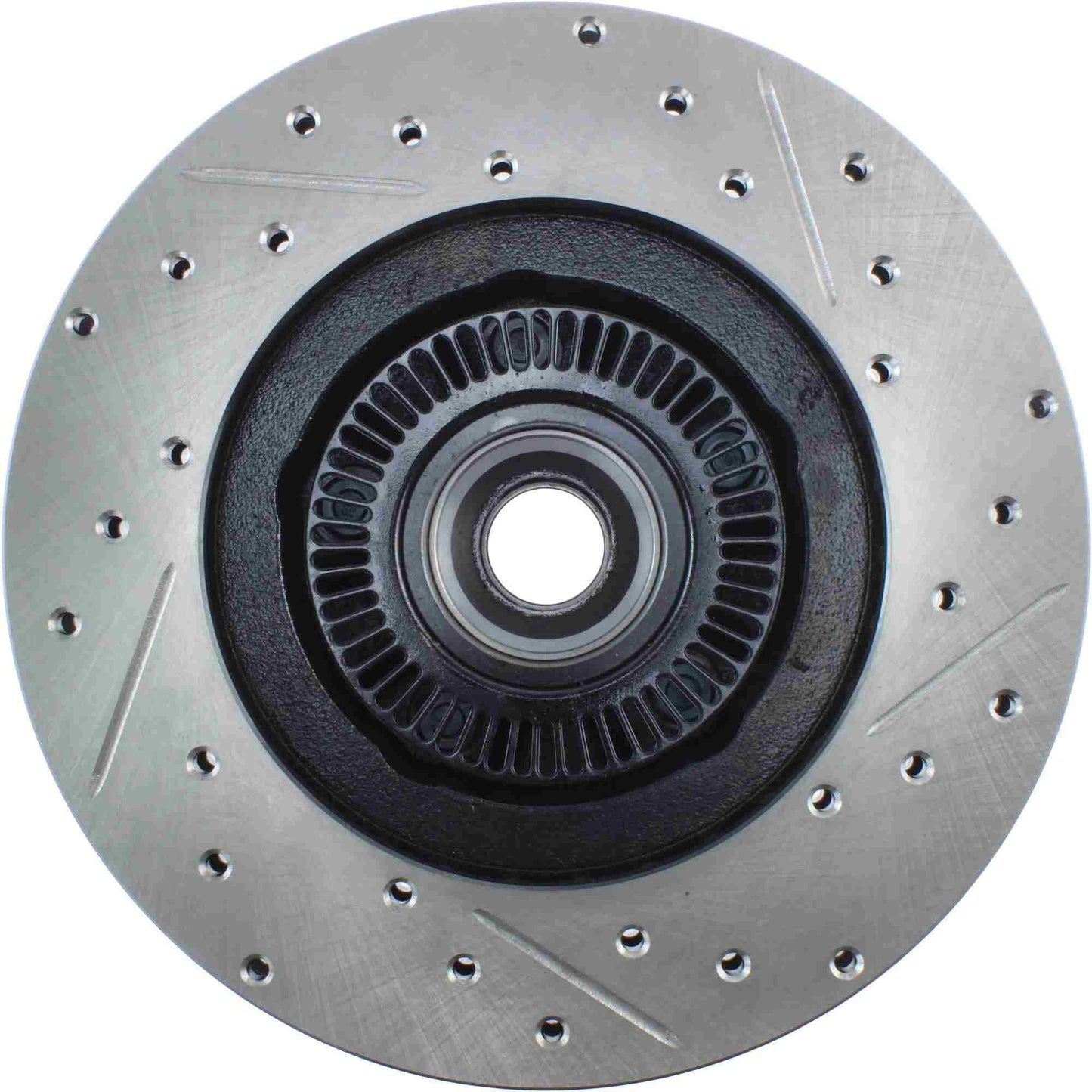 StopTech Sport Drilled/Slotted Brake Rotor; Front Right