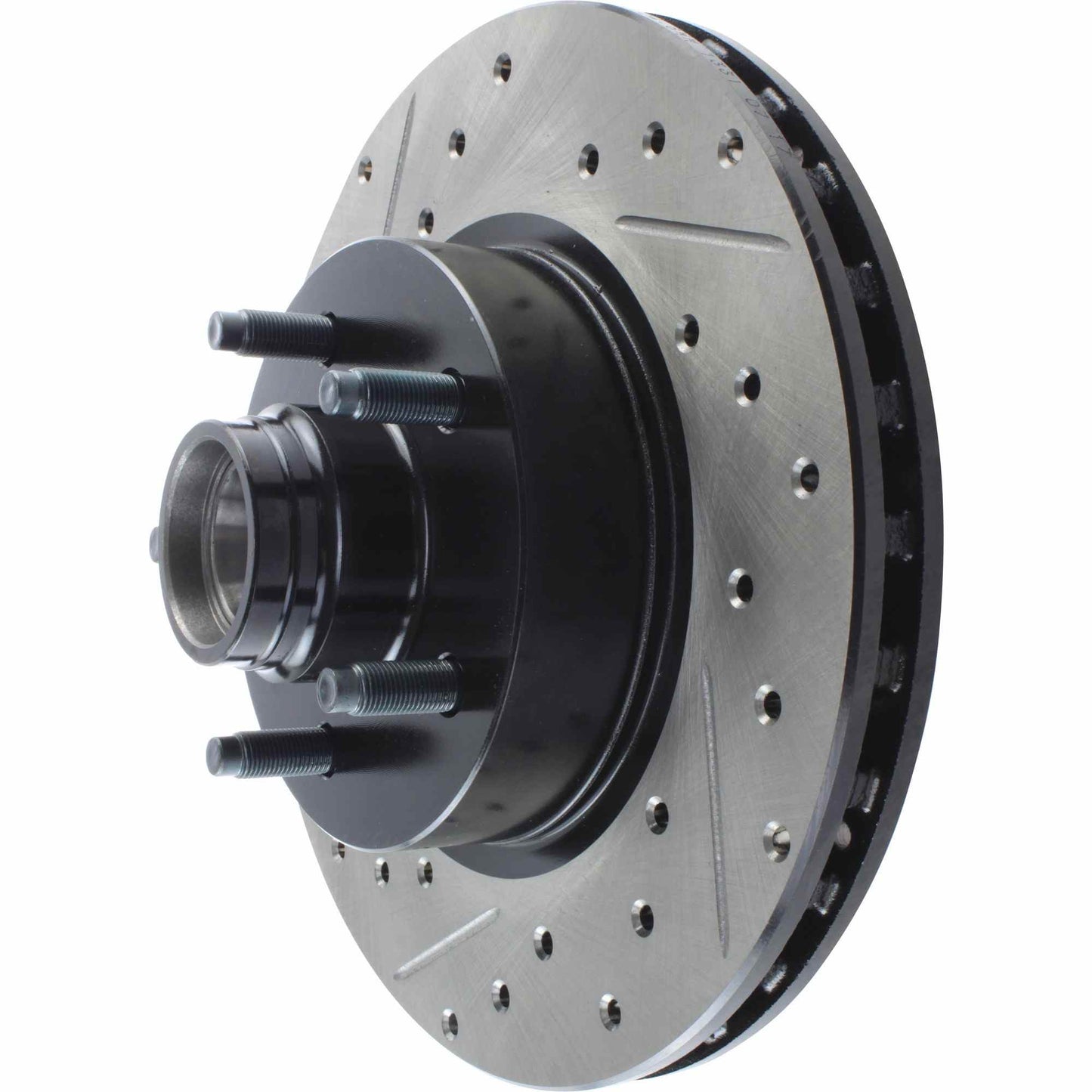 StopTech Sport Drilled/Slotted Brake Rotor; Front Right
