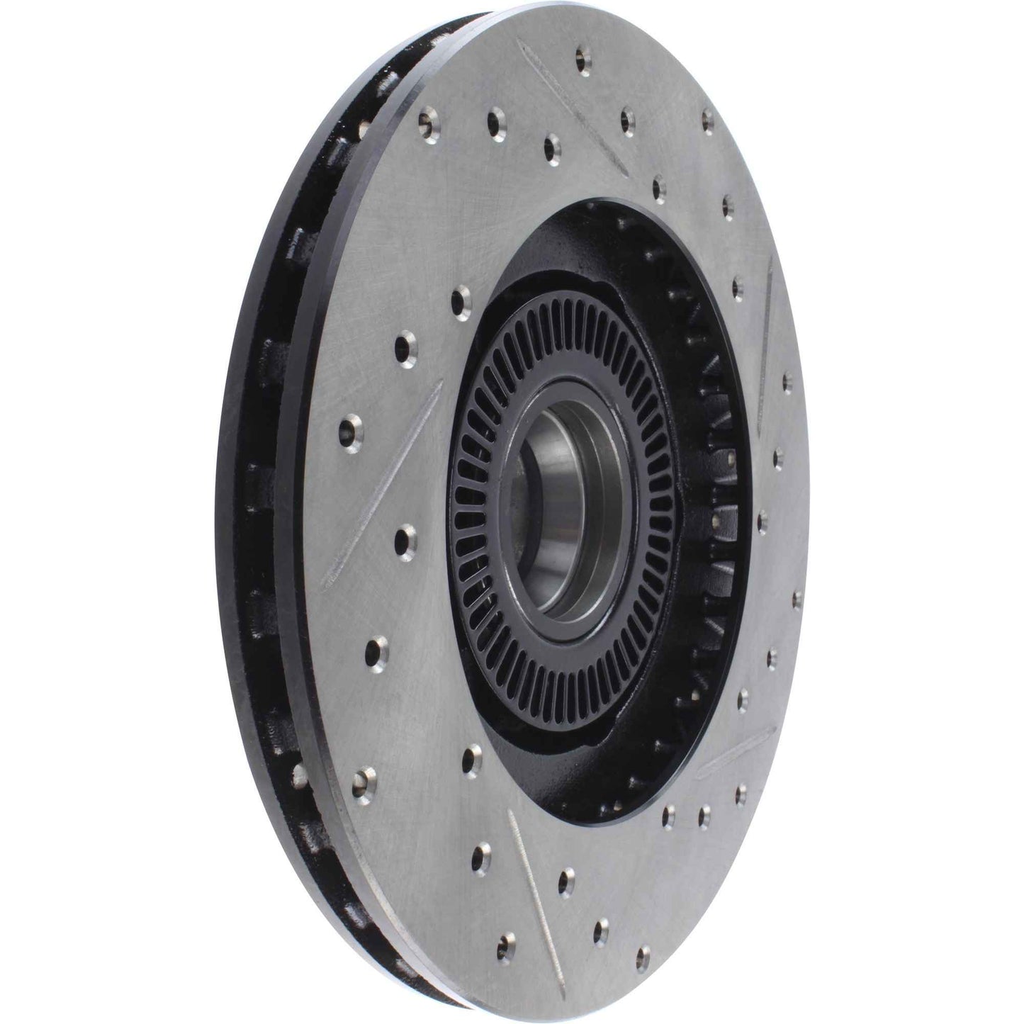 StopTech Sport Drilled/Slotted Brake Rotor; Front Right