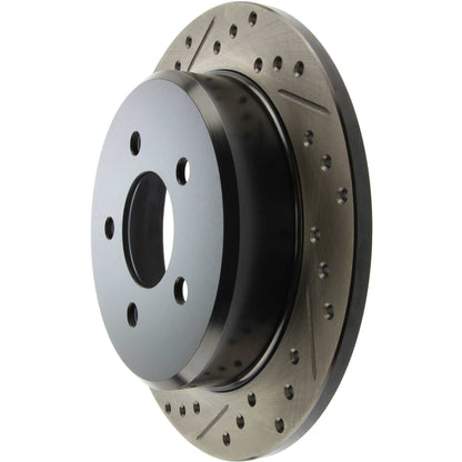 StopTech Sport Cryo Drilled/Slotted Brake Rotor; Rear Right