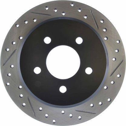 StopTech Sport Drilled/Slotted Brake Rotor; Rear Left