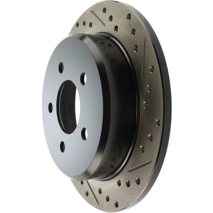StopTech Sport Drilled/Slotted Brake Rotor; Rear Left
