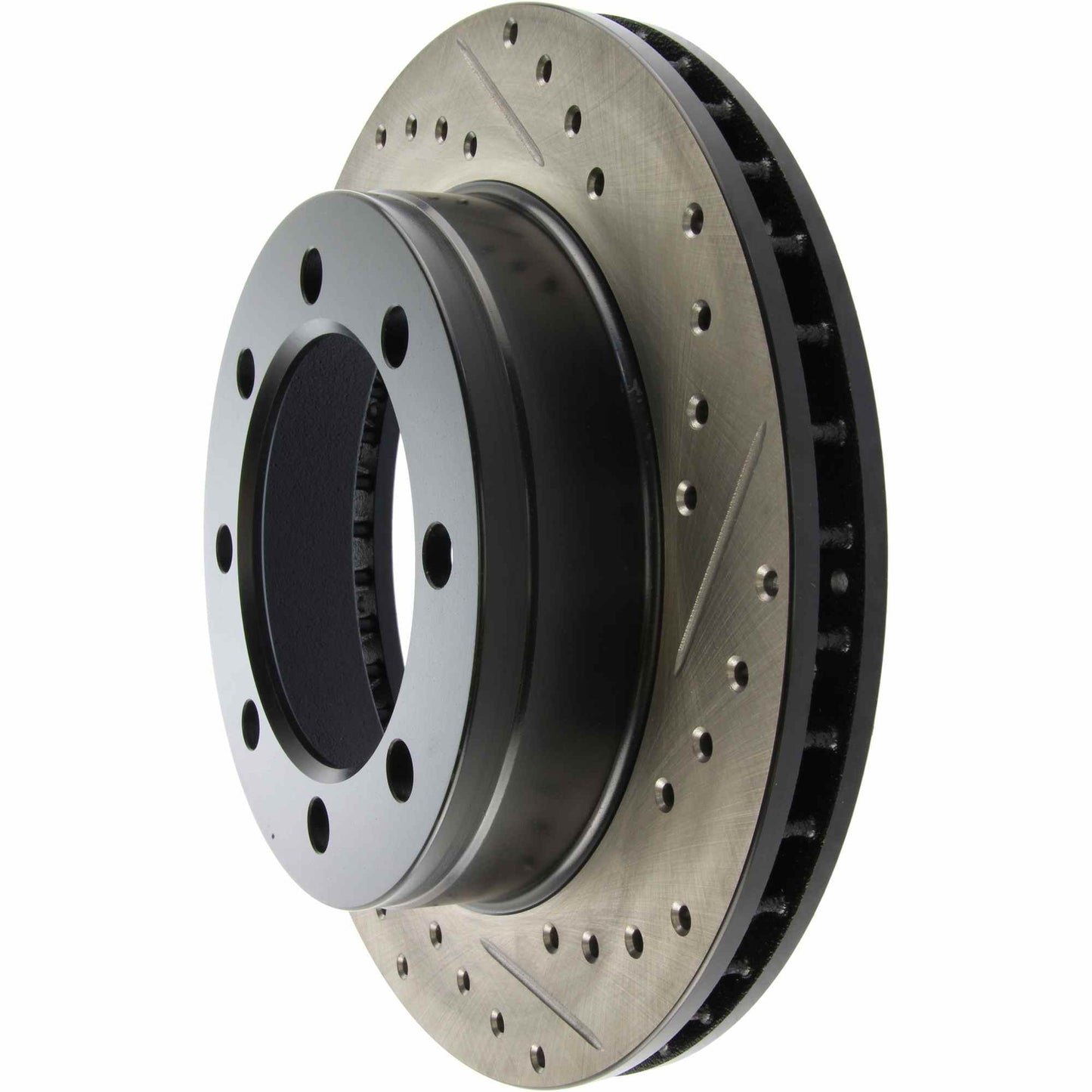 StopTech Sport Drilled/Slotted Brake Rotor; Front Left
