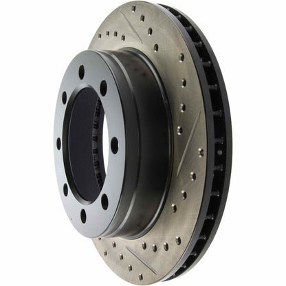 StopTech Sport Drilled/Slotted Brake Rotor; Front Left