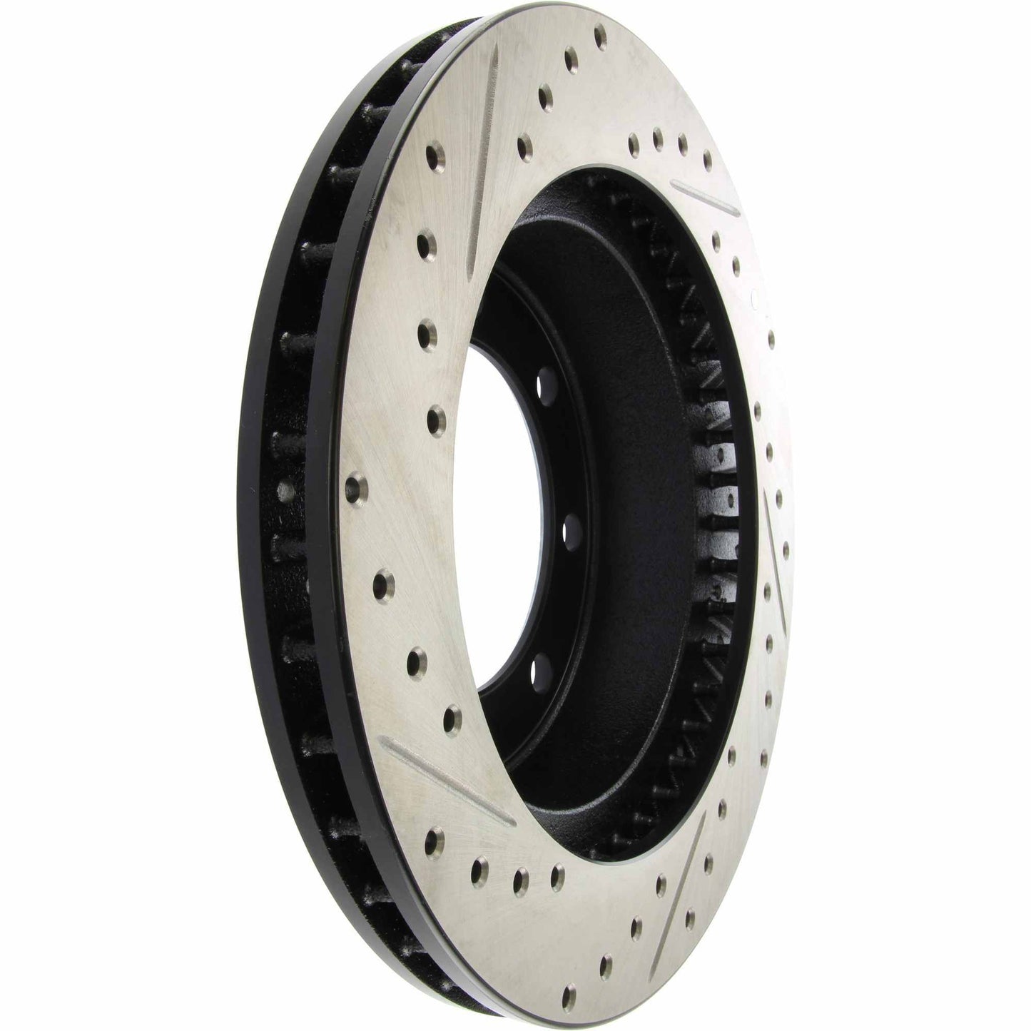 StopTech Sport Drilled/Slotted Brake Rotor; Front Left