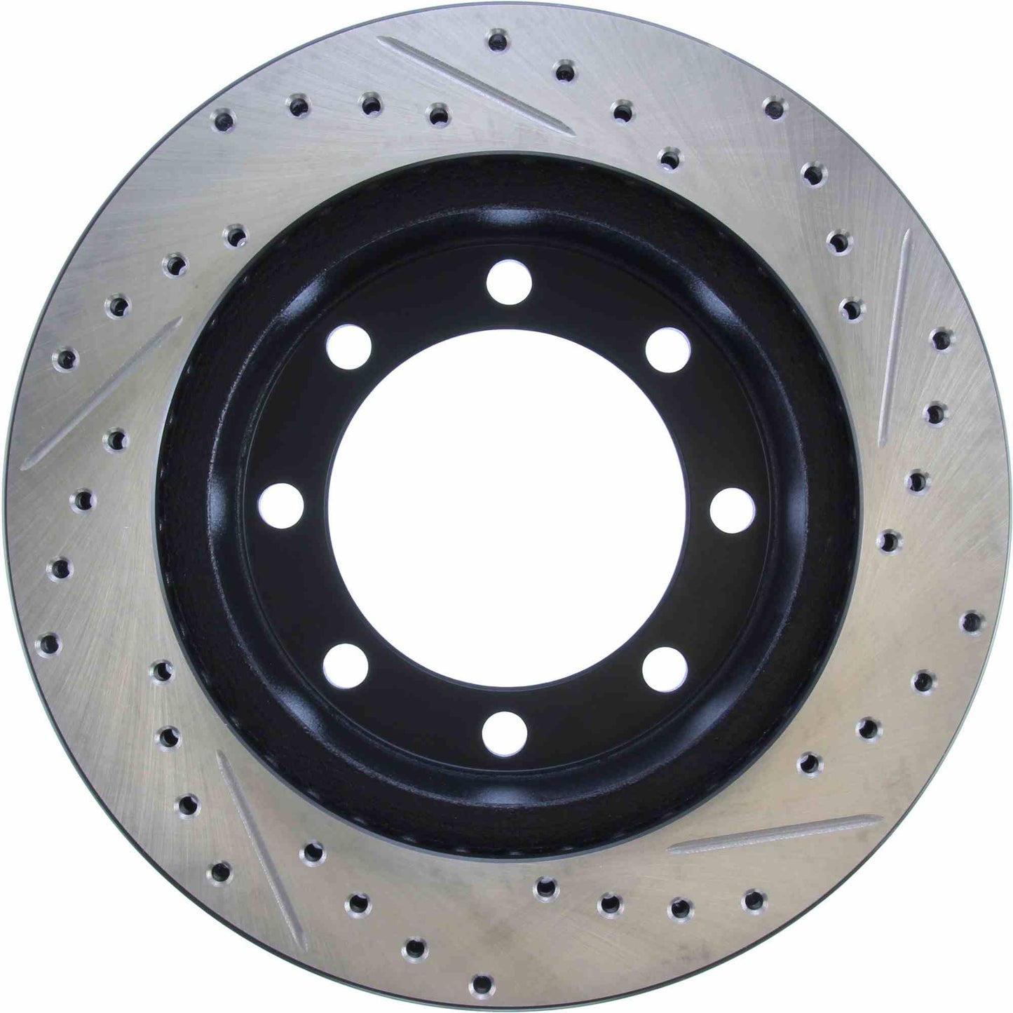 StopTech Sport Drilled/Slotted Brake Rotor; Front Right