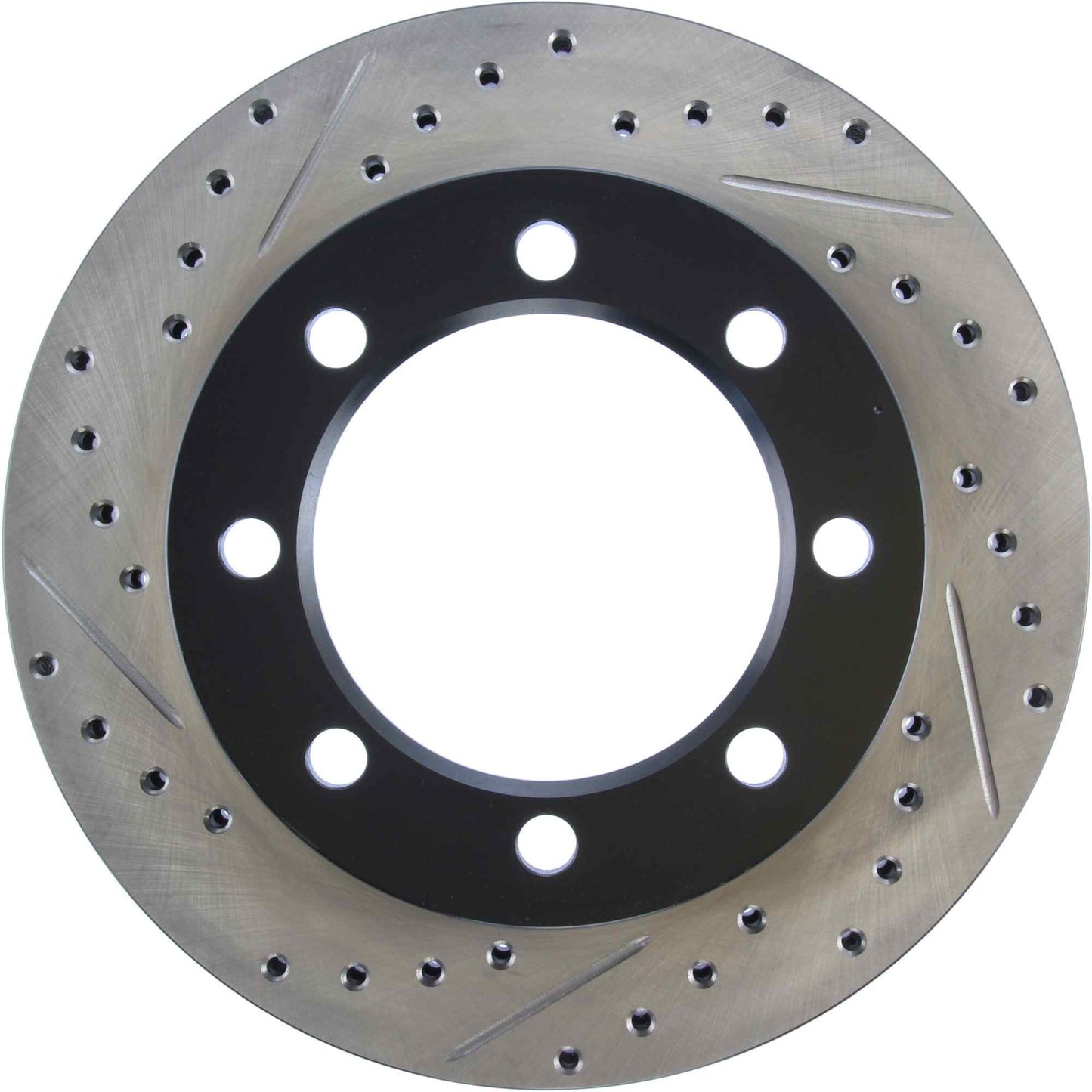 StopTech Sport Drilled/Slotted Brake Rotor; Front Right
