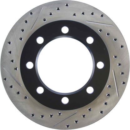 StopTech Sport Drilled/Slotted Brake Rotor; Front Right