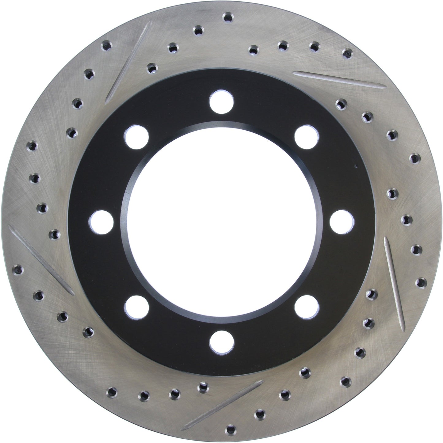 StopTech Sport Drilled/Slotted Brake Rotor; Front Right
