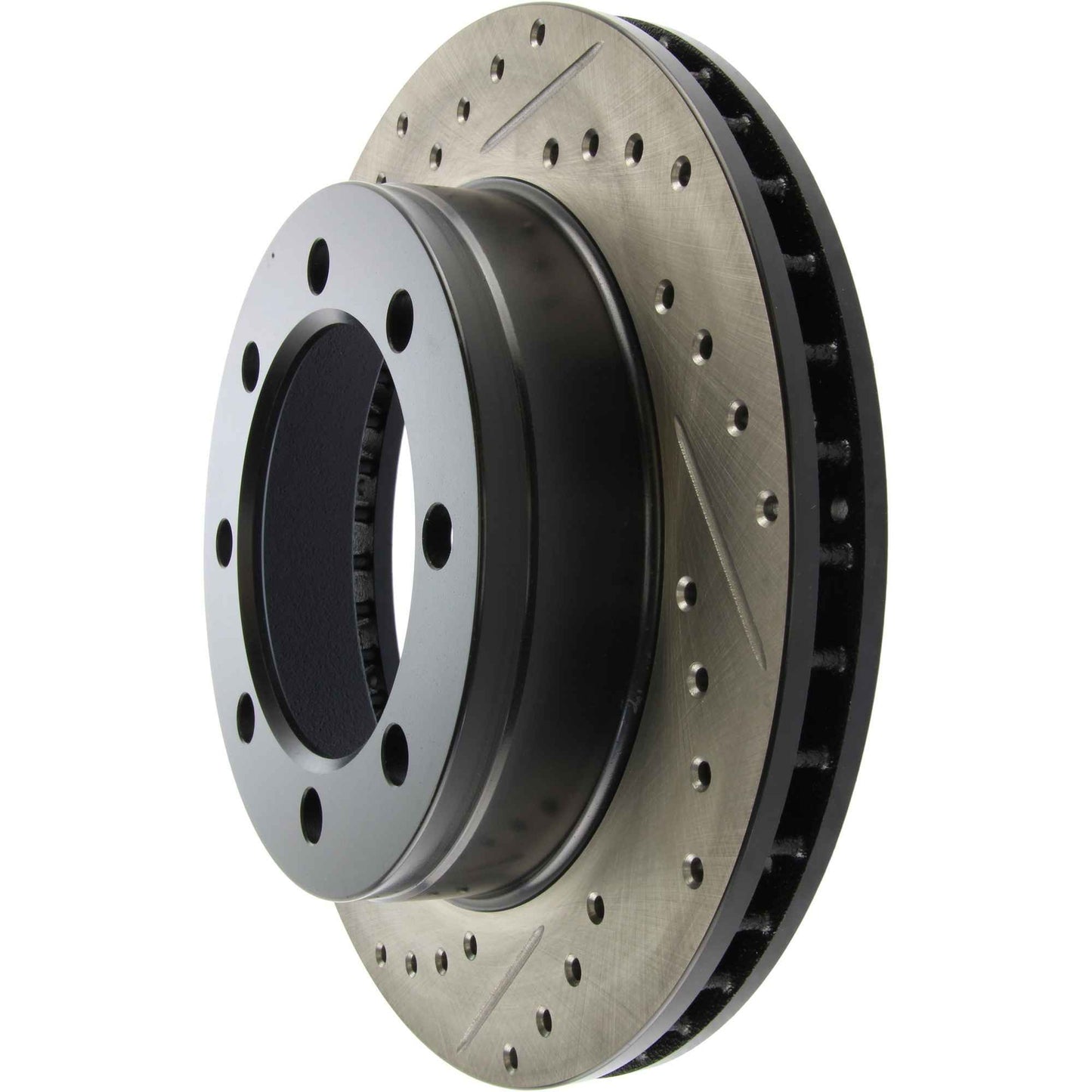 StopTech Sport Drilled/Slotted Brake Rotor; Front Right
