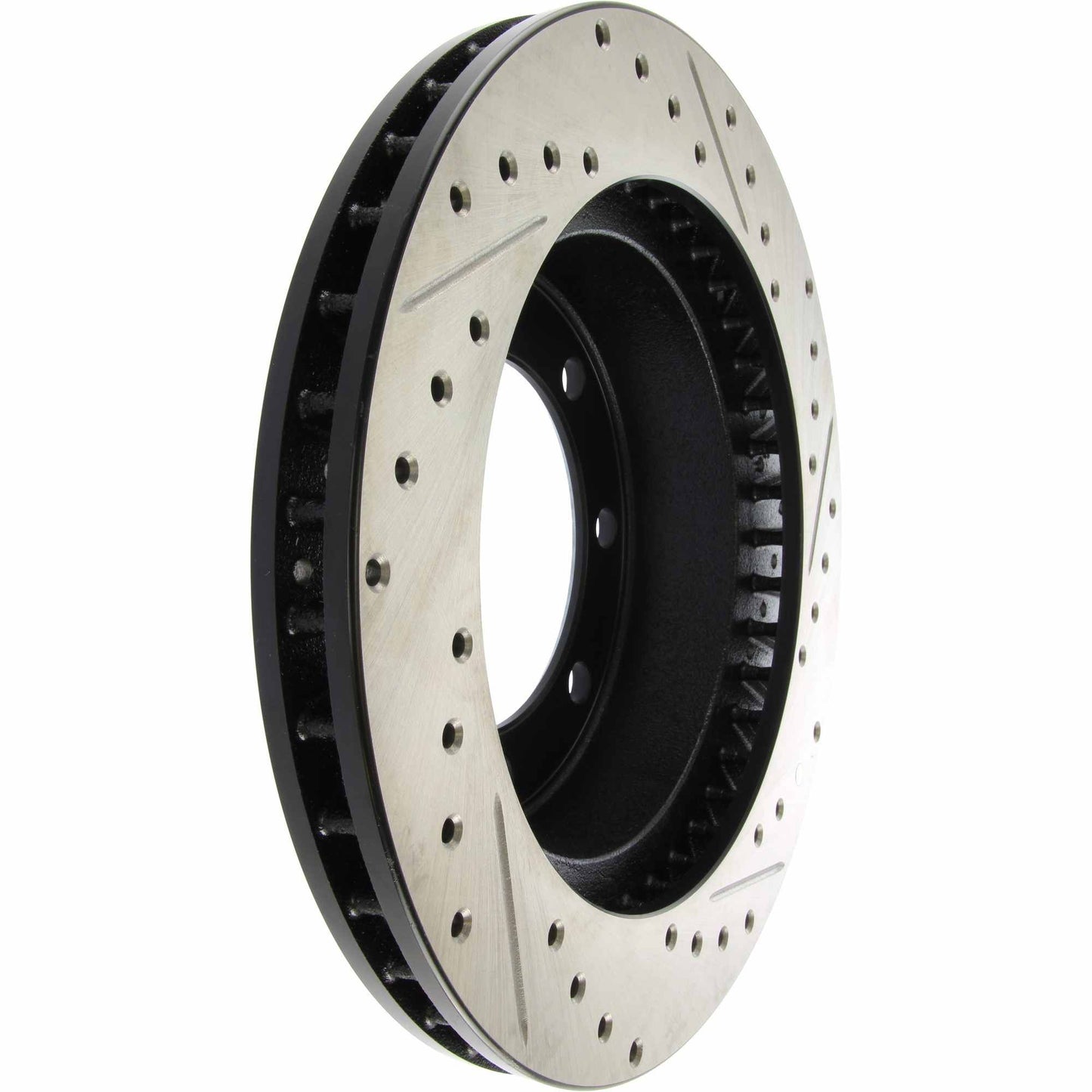 StopTech Sport Drilled/Slotted Brake Rotor; Front Right