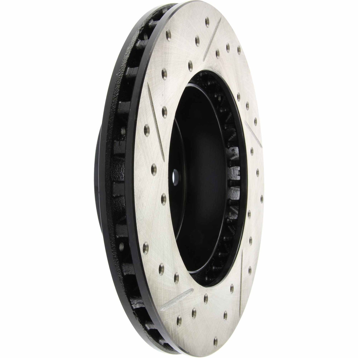 StopTech Sport Drilled/Slotted Brake Rotor; Front Left