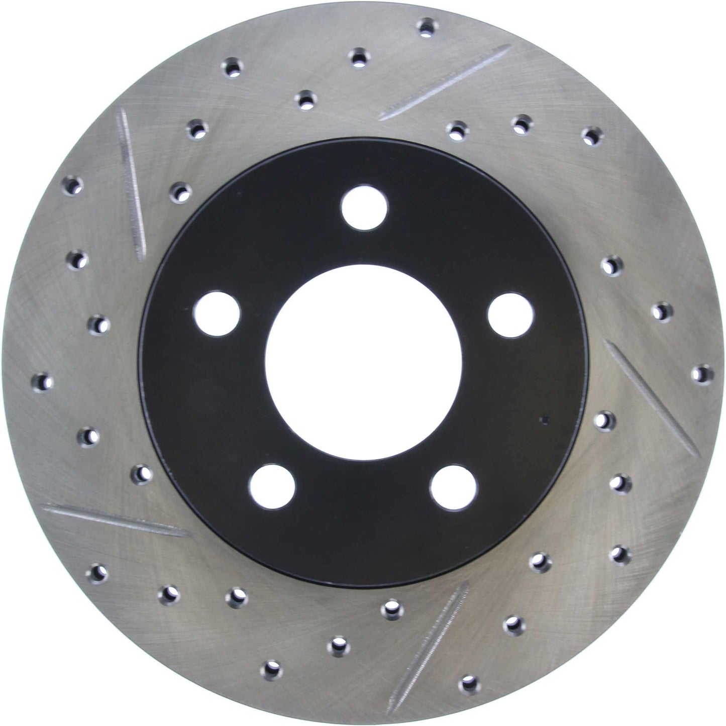 StopTech Sport Drilled/Slotted Brake Rotor; Front Right