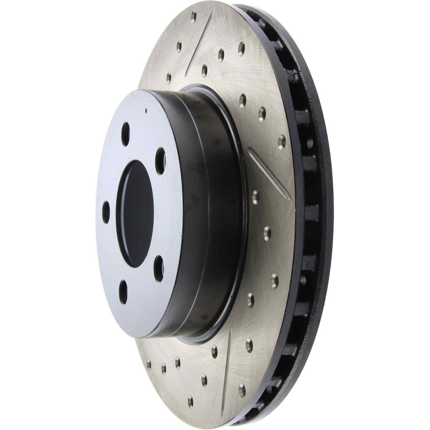 StopTech Sport Drilled/Slotted Brake Rotor; Front Right
