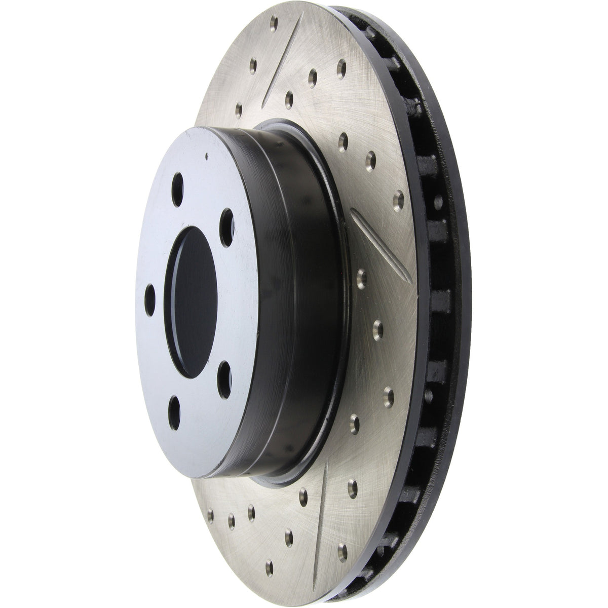 StopTech Sport Drilled/Slotted Brake Rotor; Front Right