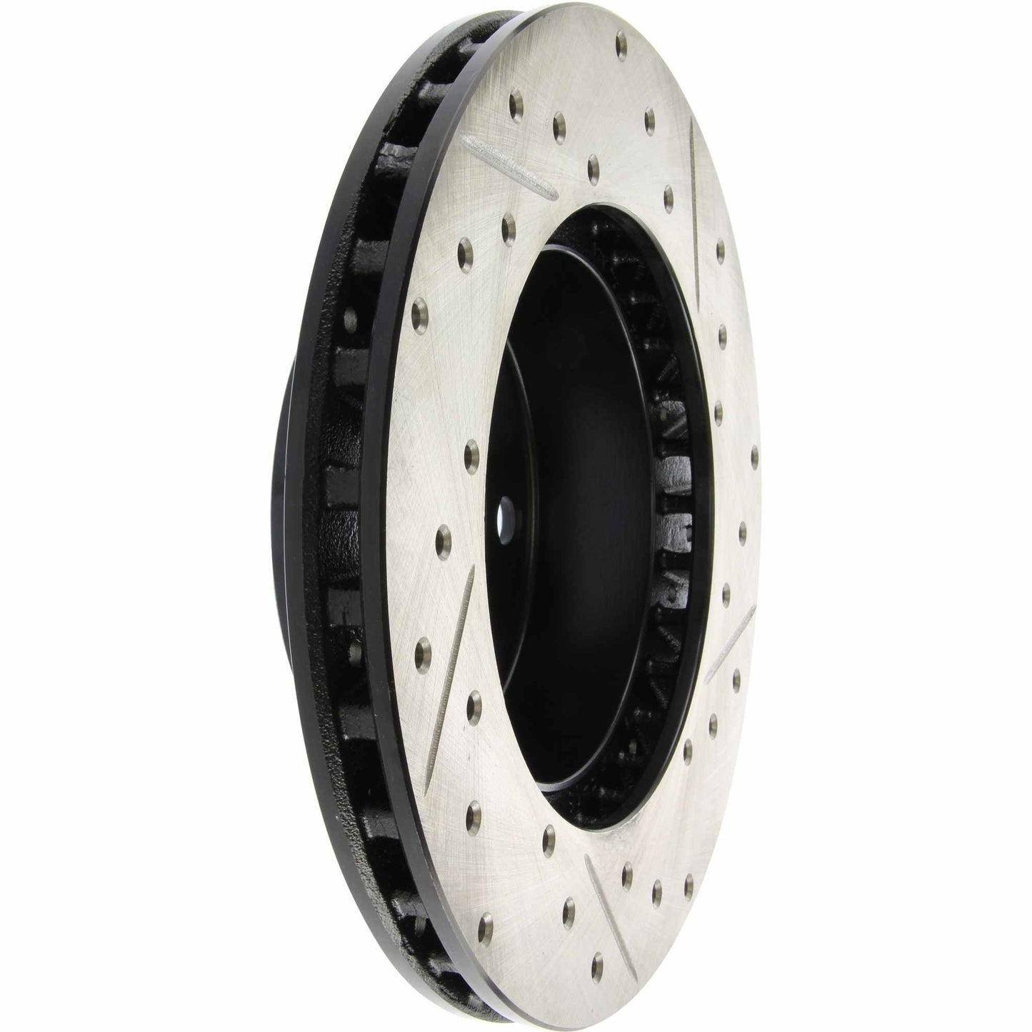 StopTech Sport Drilled/Slotted Brake Rotor; Front Right