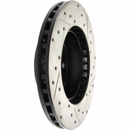 StopTech Sport Drilled/Slotted Brake Rotor; Front Right