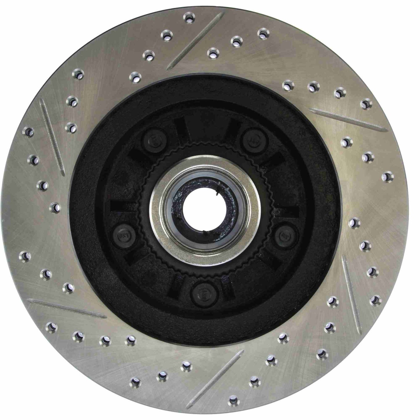 StopTech Sport Drilled/Slotted Brake Rotor; Front Left