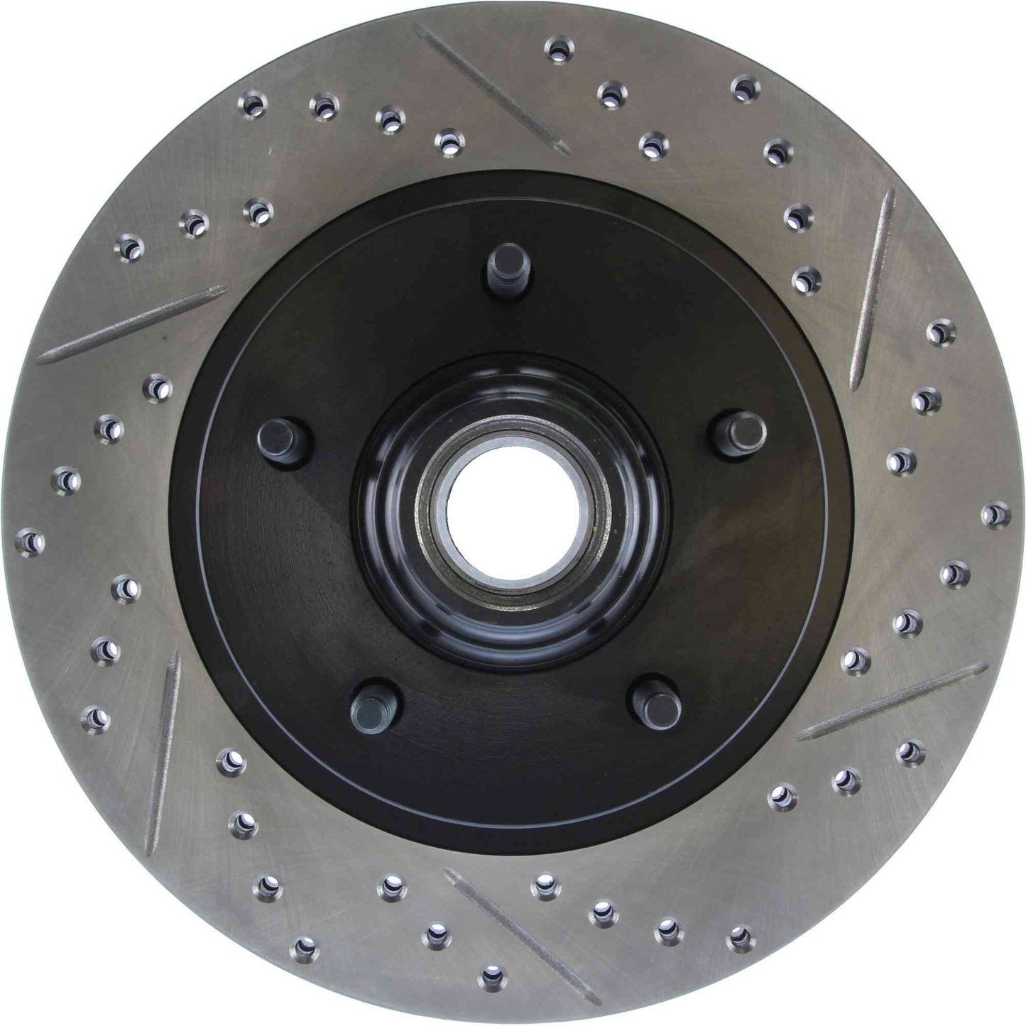StopTech Sport Drilled/Slotted Brake Rotor; Front Left