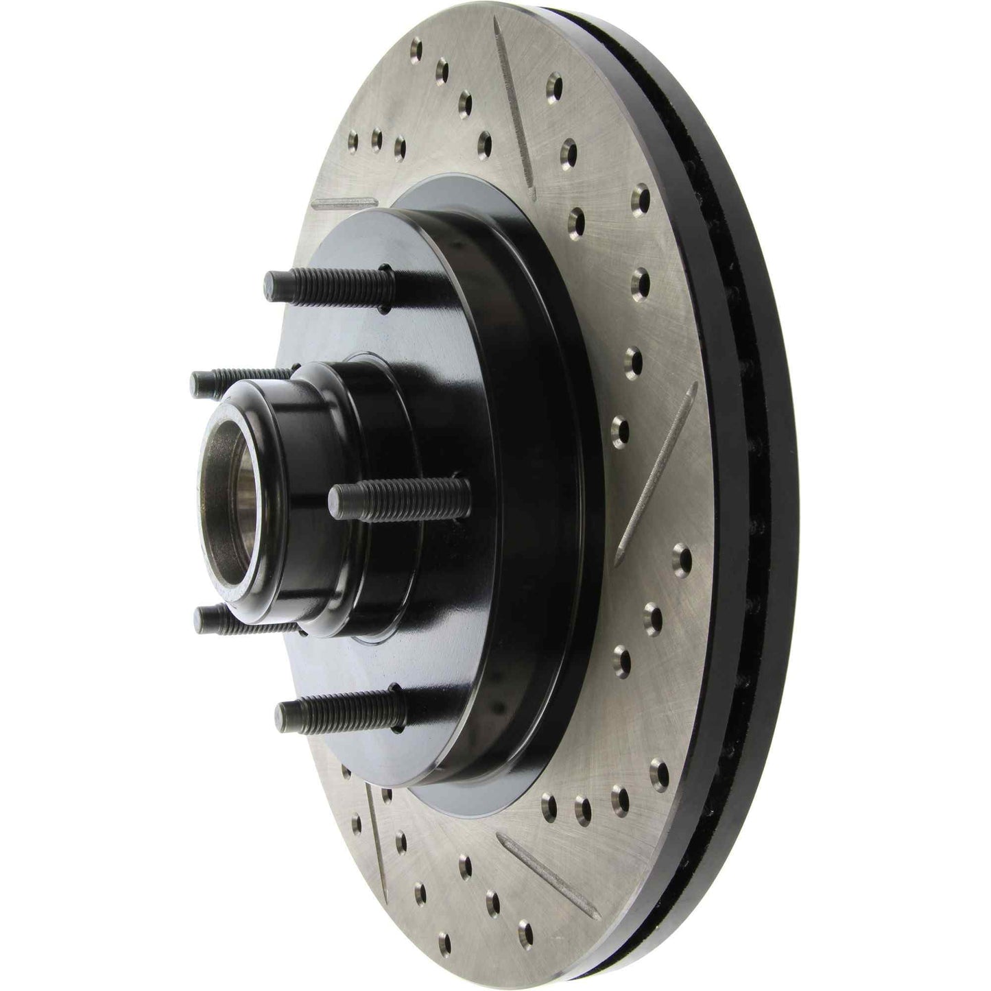 StopTech Sport Drilled/Slotted Brake Rotor; Front Left