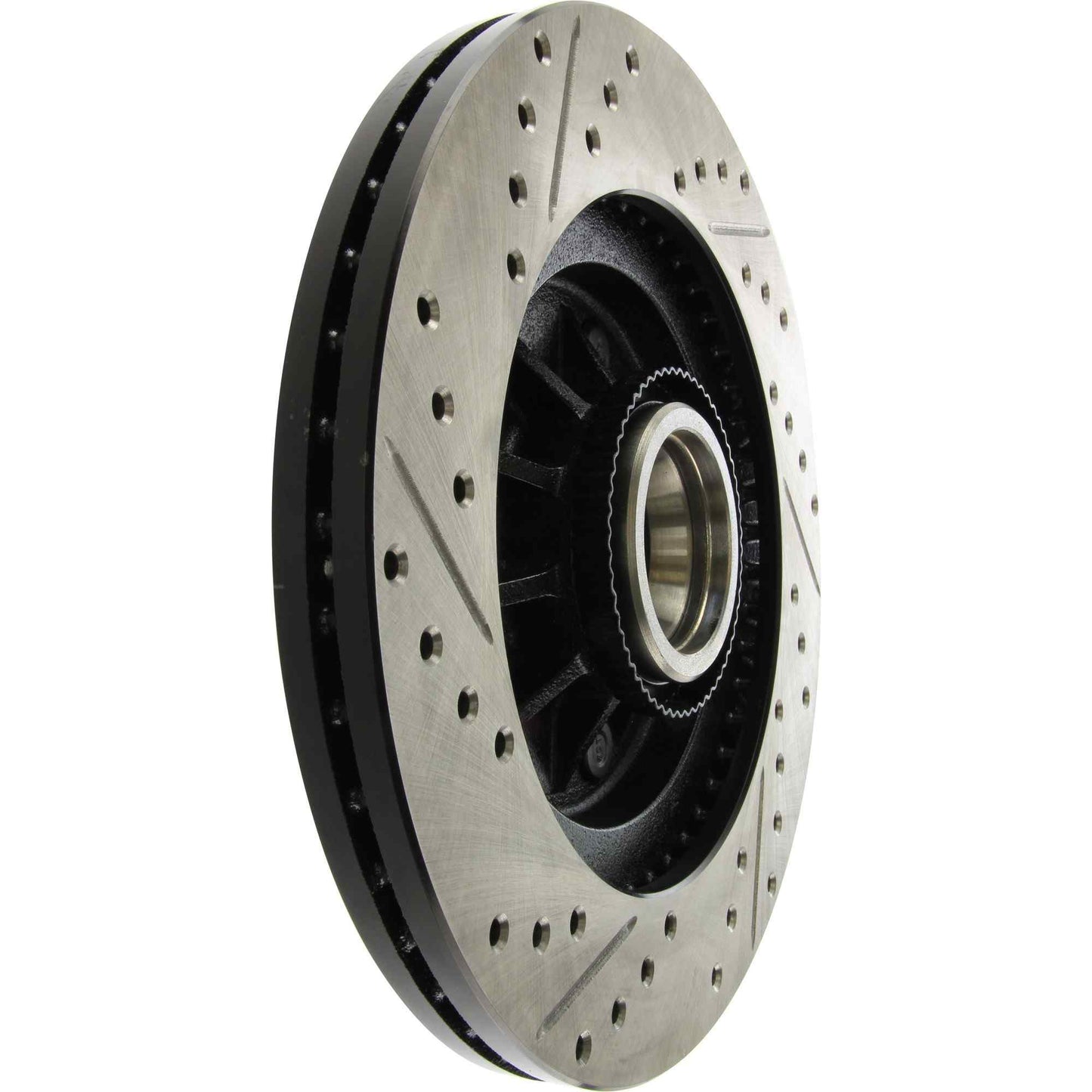 StopTech Sport Drilled/Slotted Brake Rotor; Front Left