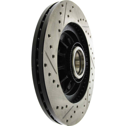 StopTech Sport Drilled/Slotted Brake Rotor; Front Left