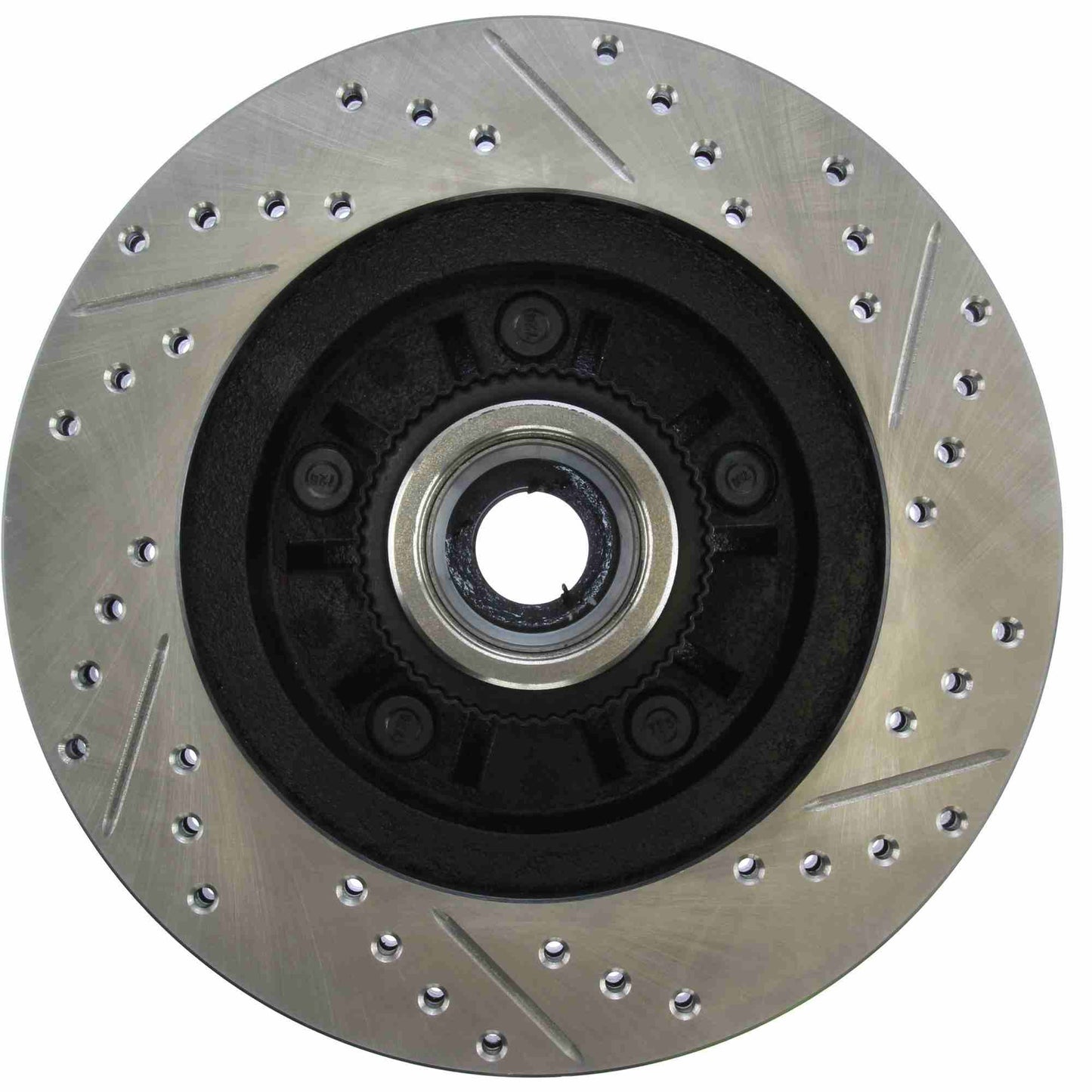 StopTech Sport Drilled/Slotted Brake Rotor; Front Right