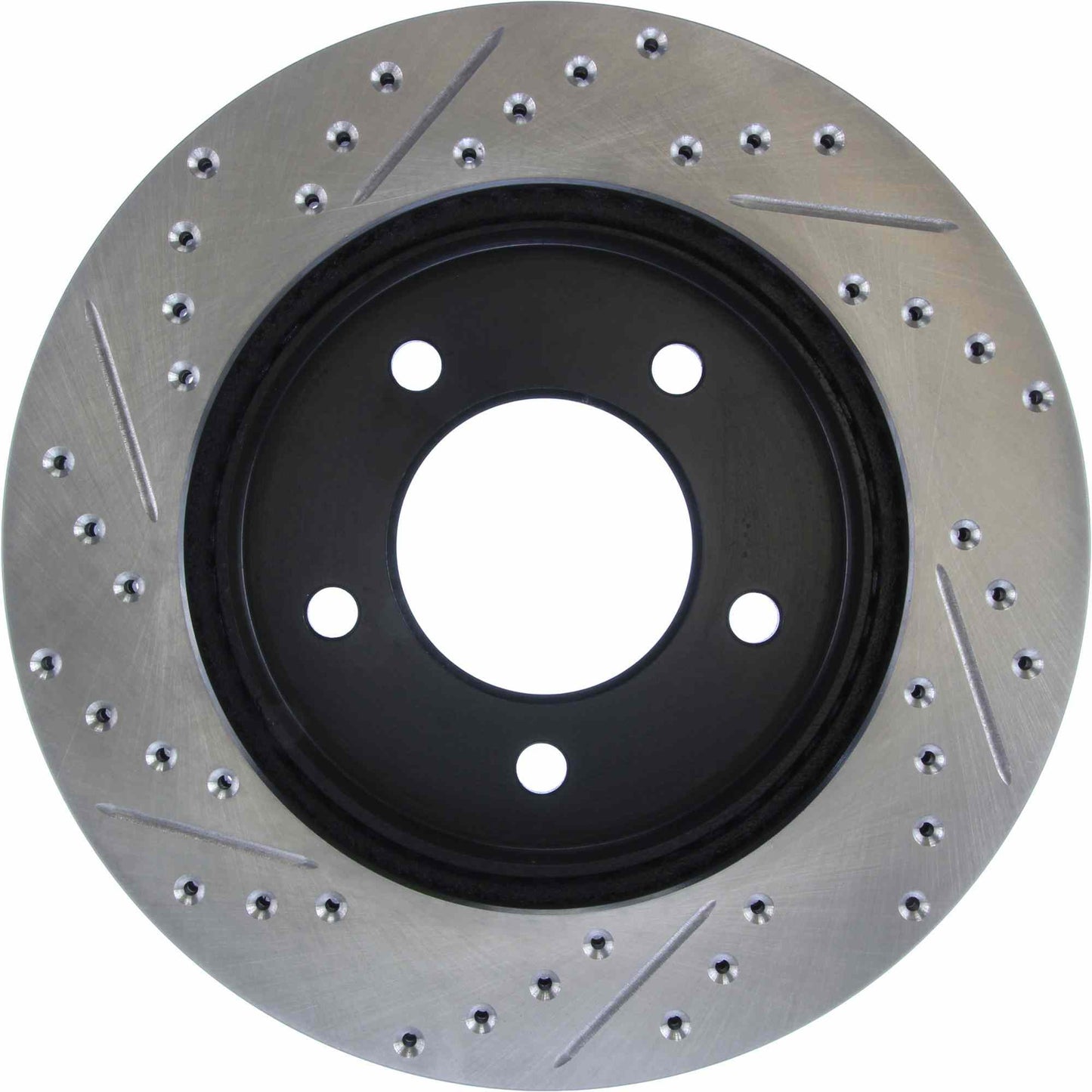 StopTech Sport Drilled/Slotted Brake Rotor; Front Left