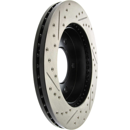 StopTech Sport Drilled/Slotted Brake Rotor; Front Left