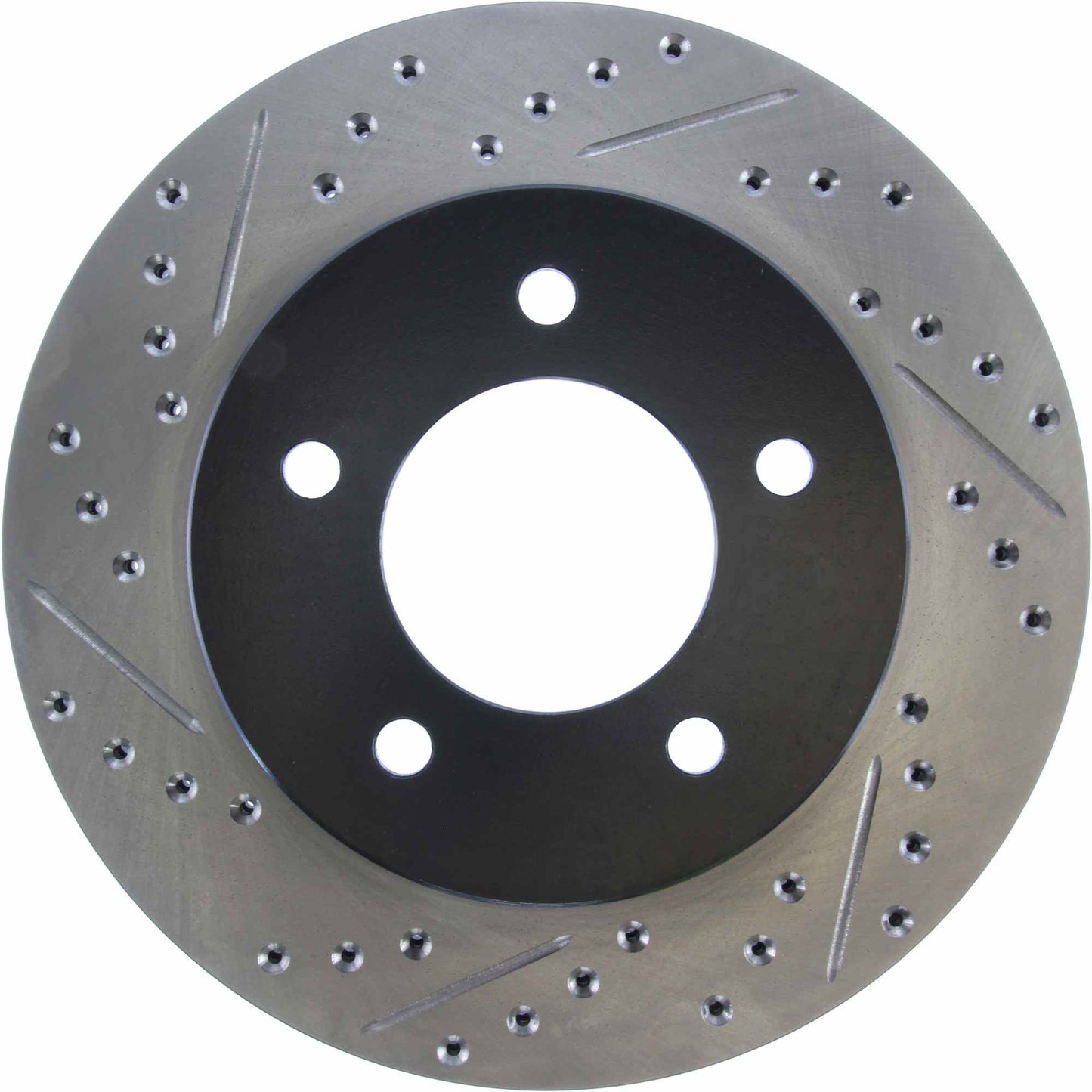 StopTech Sport Drilled/Slotted Brake Rotor; Front Right