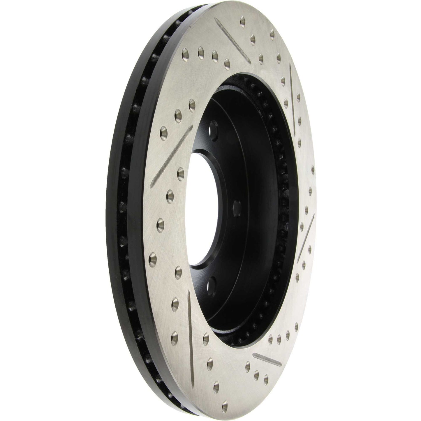 StopTech Sport Drilled/Slotted Brake Rotor; Front Right