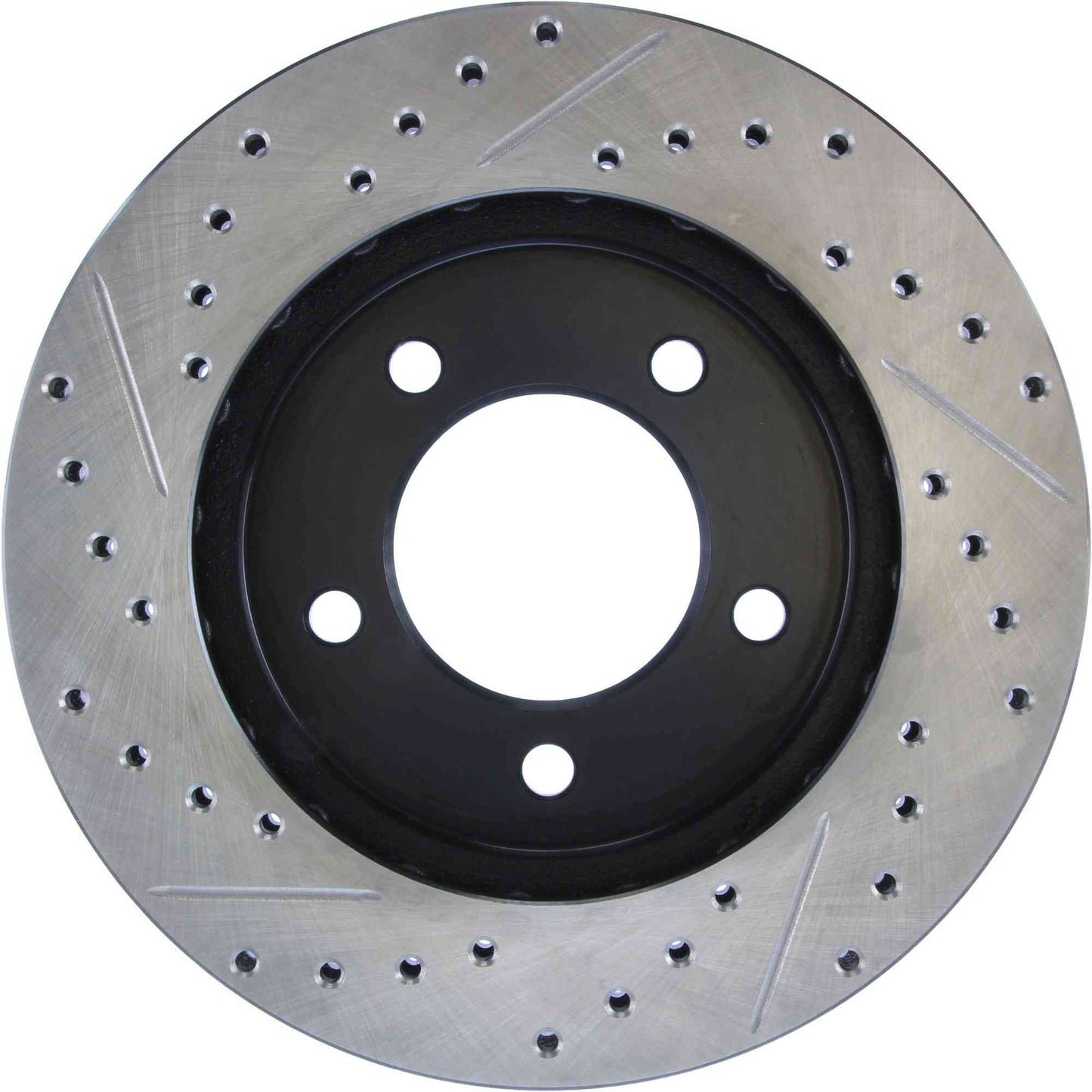 StopTech Sport Drilled/Slotted Brake Rotor; Front Left