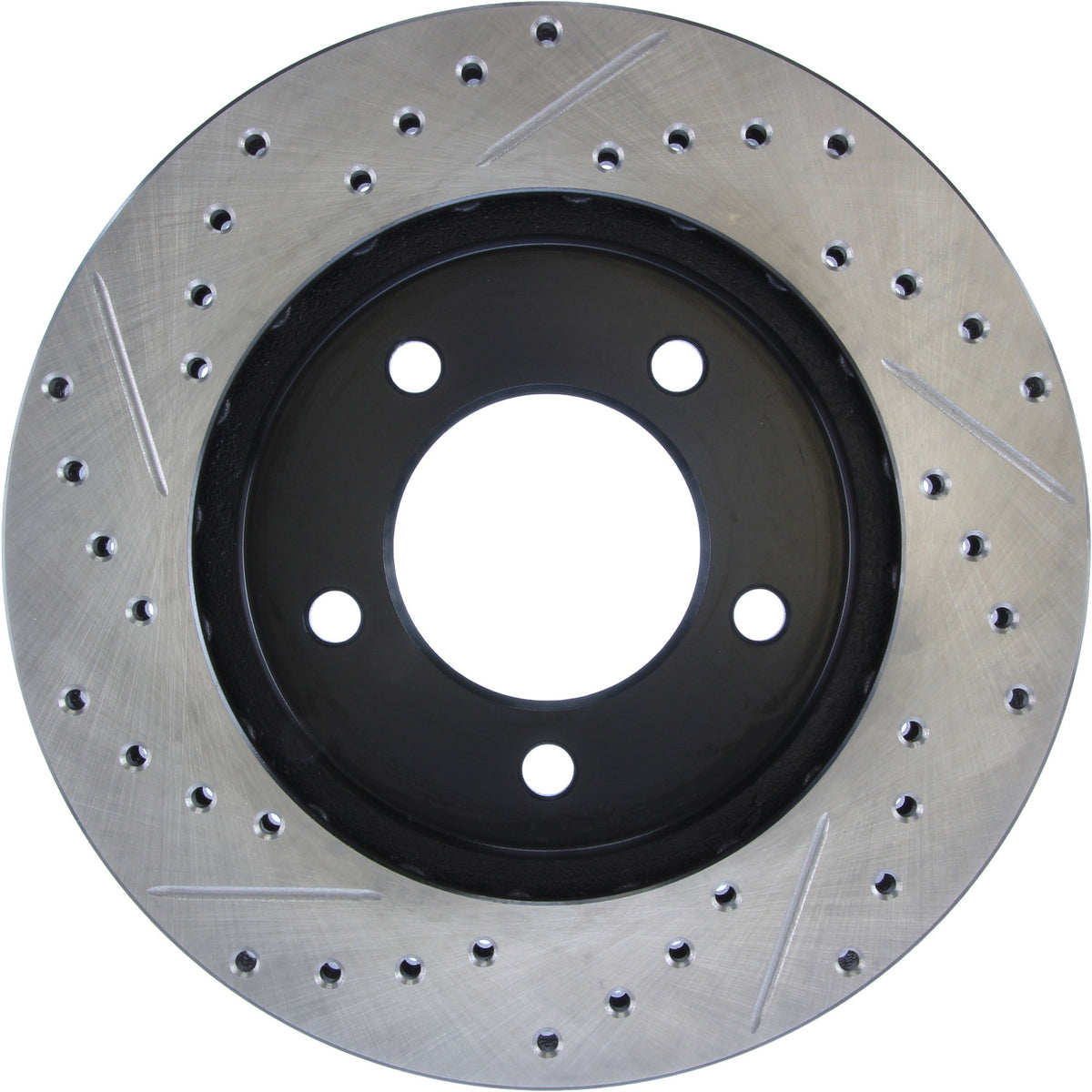 StopTech Sport Drilled/Slotted Brake Rotor; Front Left