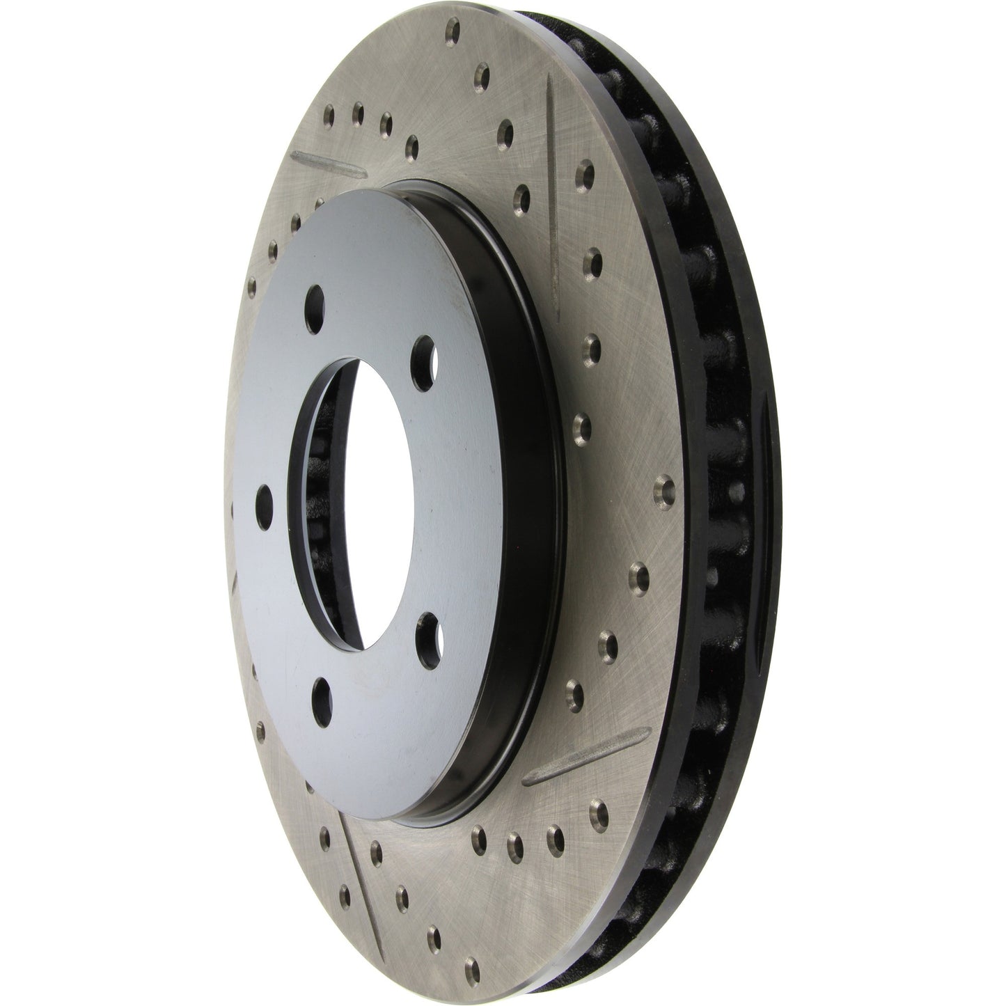 StopTech Sport Drilled/Slotted Brake Rotor; Front Left