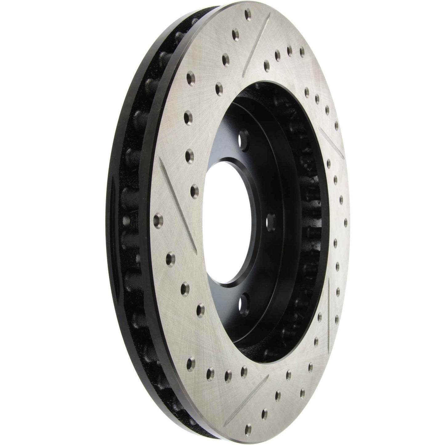 StopTech Sport Drilled/Slotted Brake Rotor; Front Left