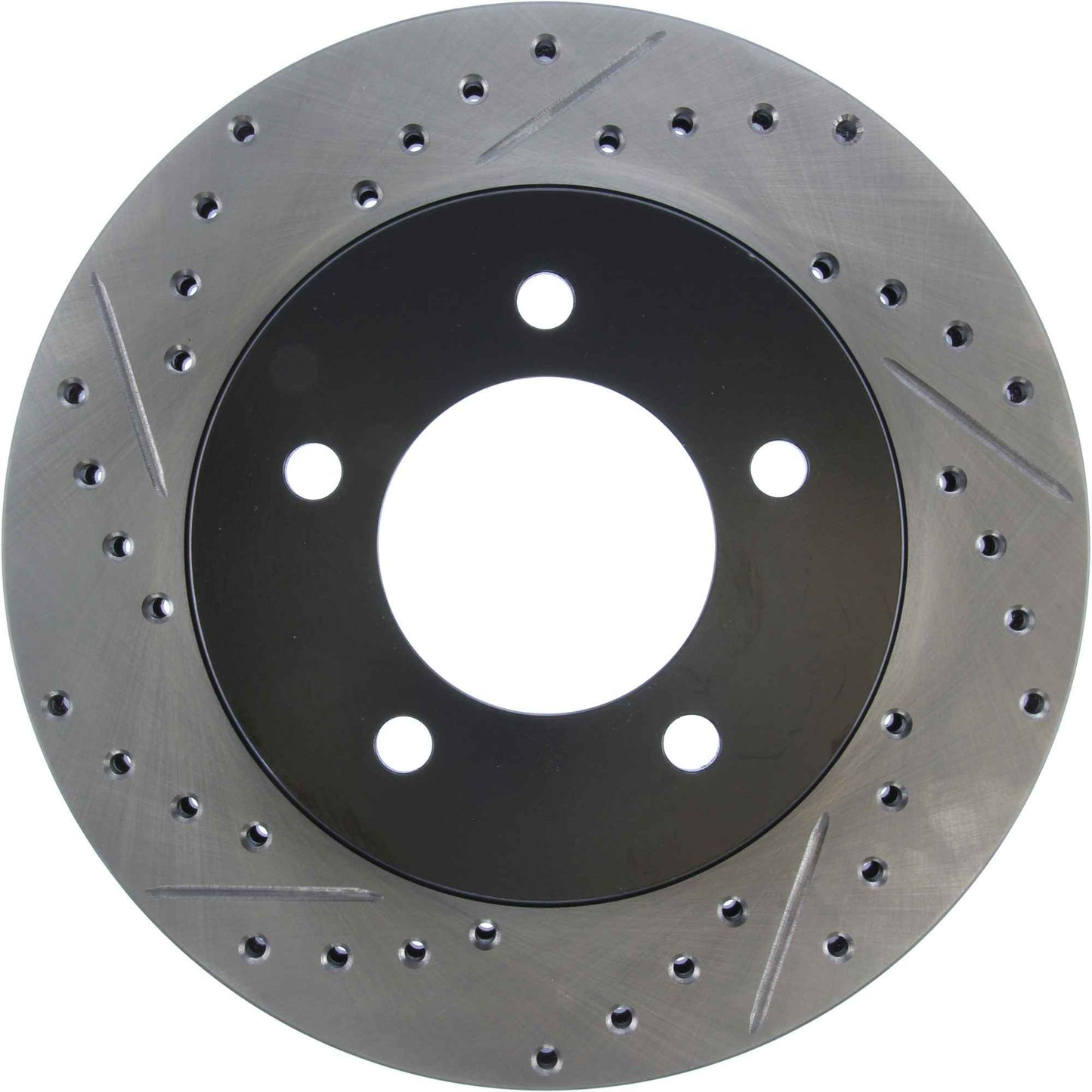 StopTech Sport Drilled/Slotted Brake Rotor; Front Right