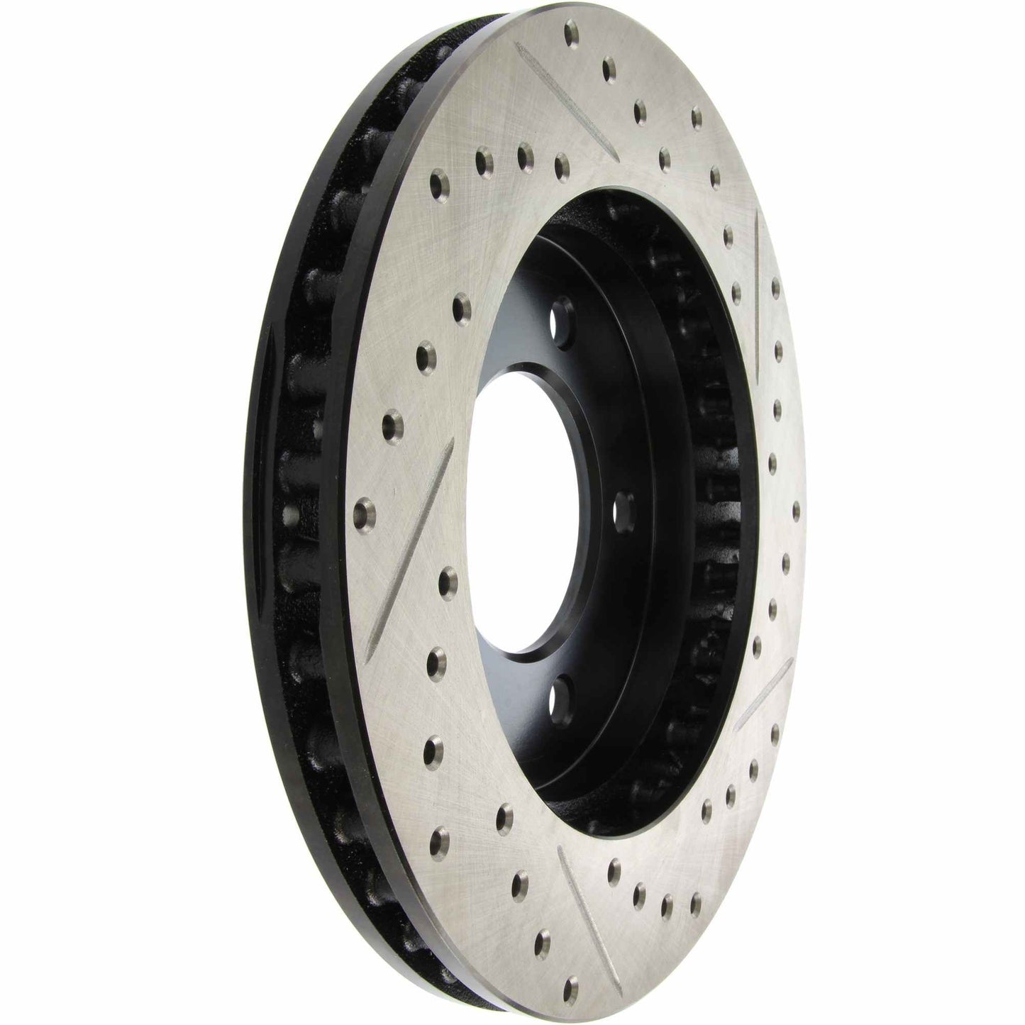 StopTech Sport Drilled/Slotted Brake Rotor; Front Right
