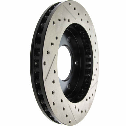 StopTech Sport Drilled/Slotted Brake Rotor; Front Right