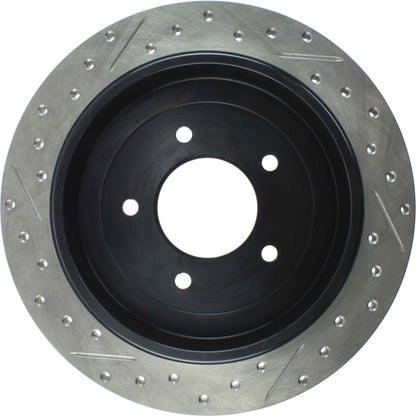 StopTech Sport Drilled/Slotted Brake Rotor; Rear Left