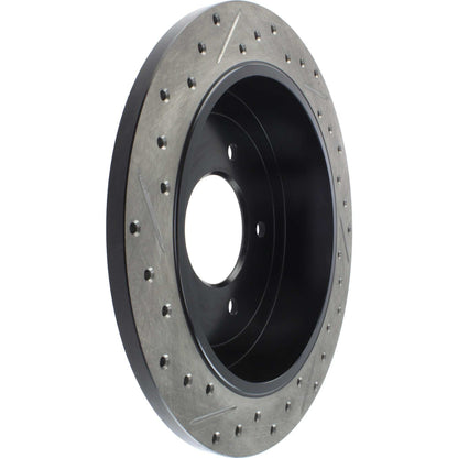 StopTech Sport Drilled/Slotted Brake Rotor; Rear Left