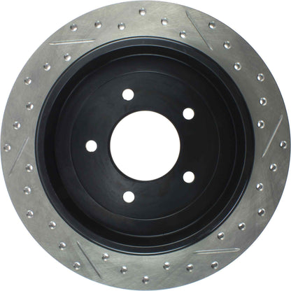 StopTech Sport Drilled/Slotted Brake Rotor; Rear Right