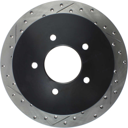 StopTech Sport Drilled/Slotted Brake Rotor; Rear Right