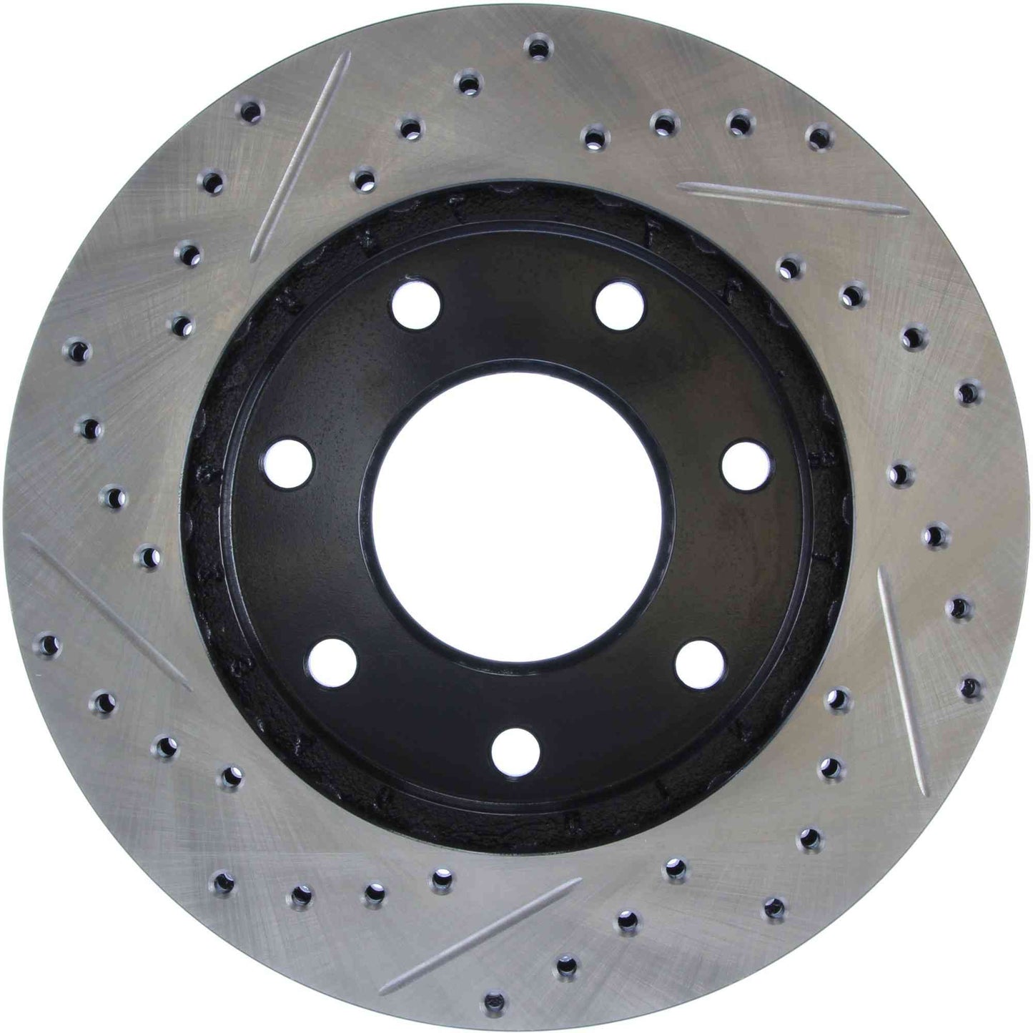 StopTech Sport Drilled/Slotted Brake Rotor; Front Left
