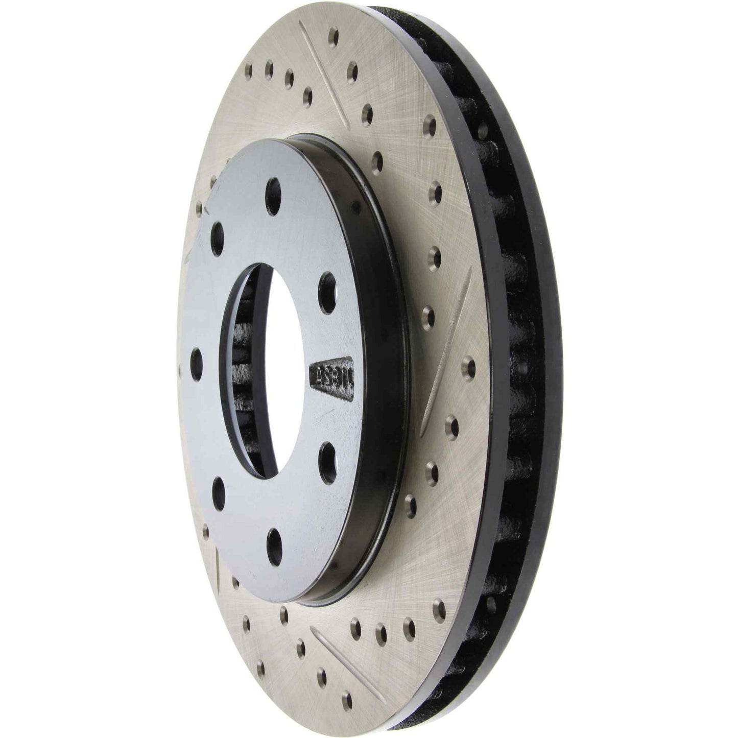 StopTech Sport Drilled/Slotted Brake Rotor; Front Left