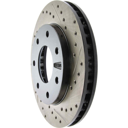 StopTech Sport Drilled/Slotted Brake Rotor; Front Left